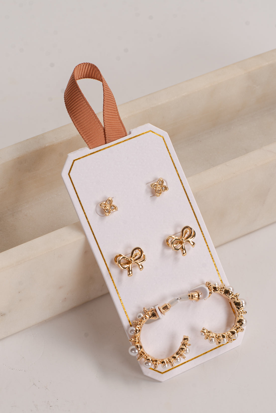 Caroline Gold Earring Set