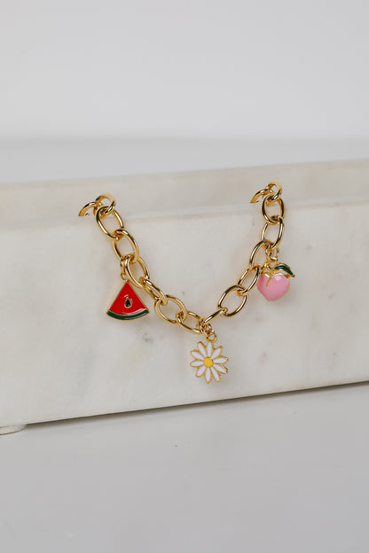 Chloe Gold Charm Bracelet