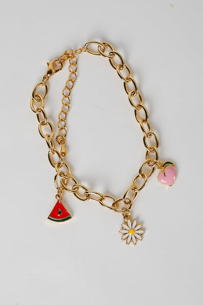 Chloe Gold Charm Bracelet