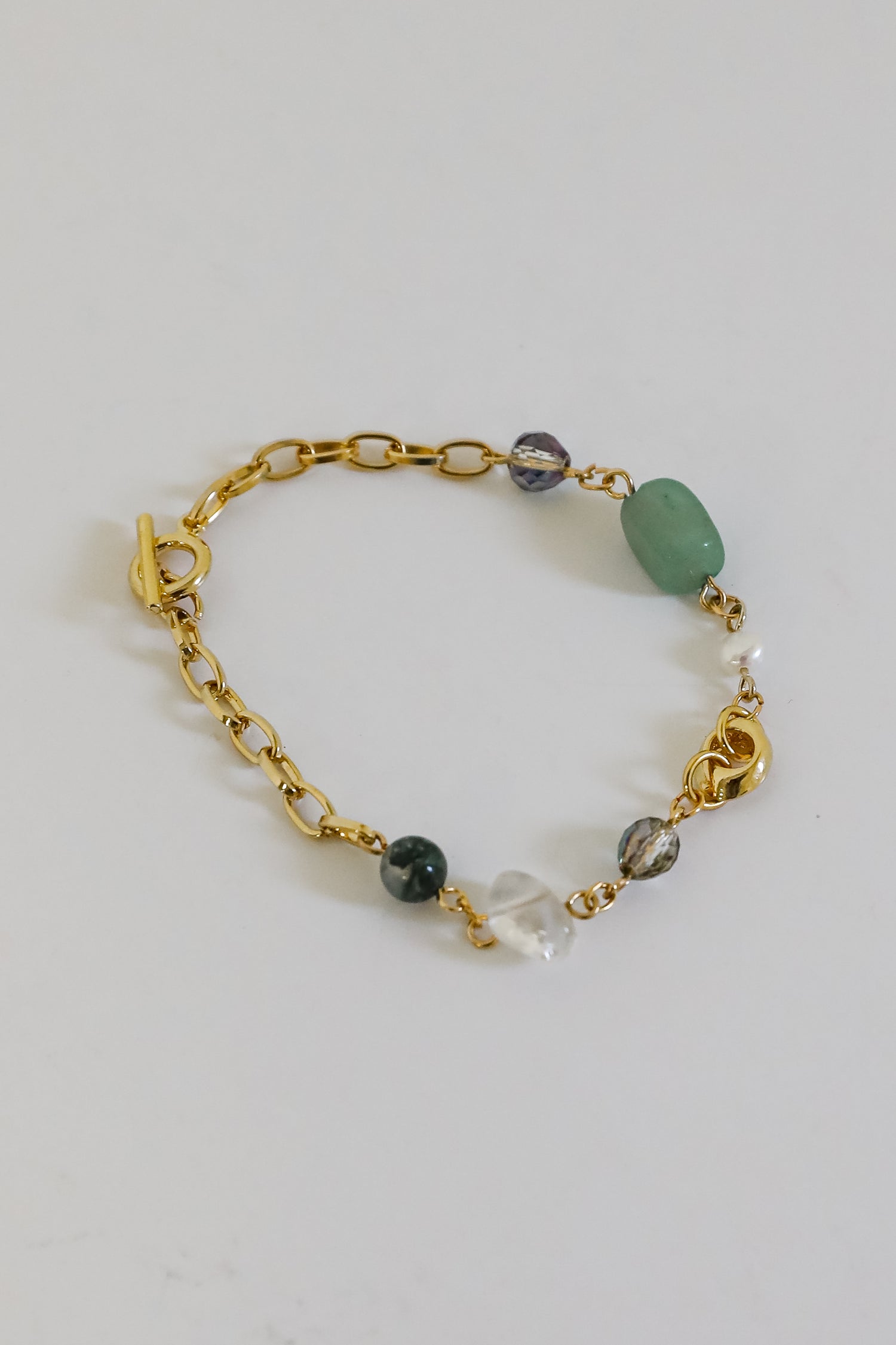 Amy Gold Gemstone Bracelet