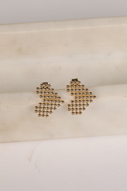 Morgan Gold Heart Earrings