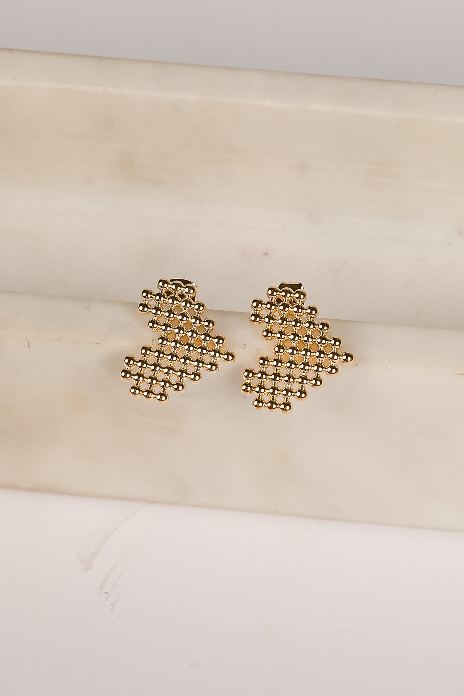Morgan Gold Heart Earrings