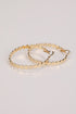 Ashley Gold Heart Hoop Earrings