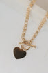 Millie Gold Heart Charm Necklace