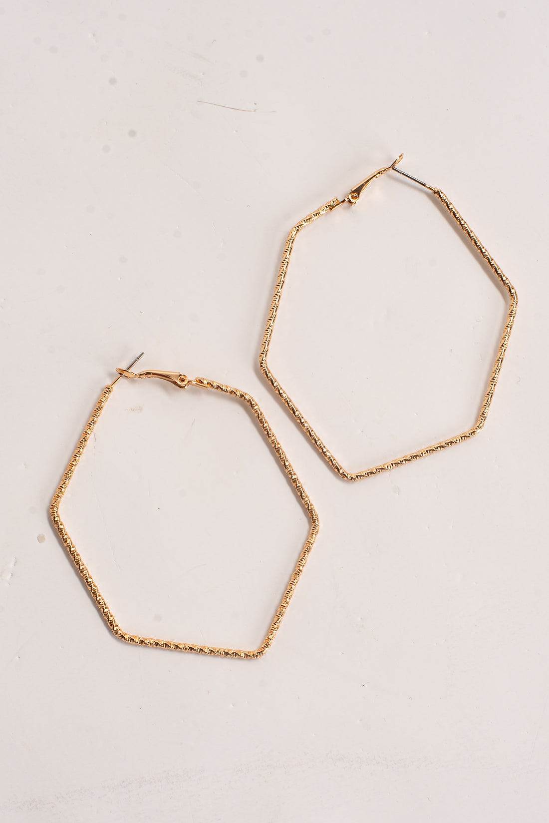 Heidi Hexagon Hoop Earrings