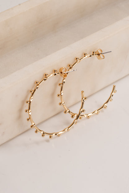 Alisha Gold Hoop Earrings