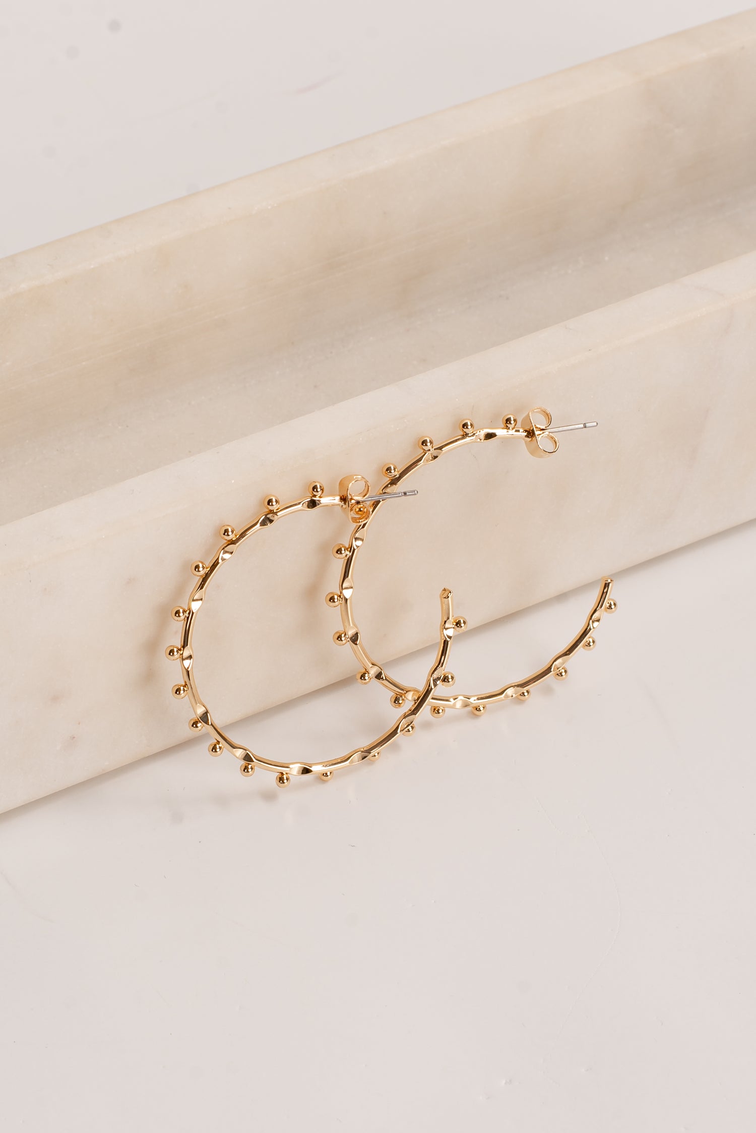 Alisha Gold Hoop Earrings