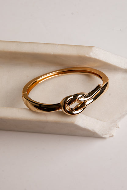 Haven Gold Knot Bangle Bracelet