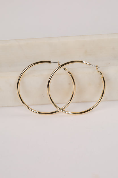 Samantha Gold Hoop Earrings