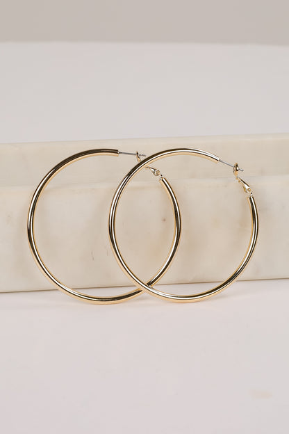 Samantha Gold Hoop Earrings