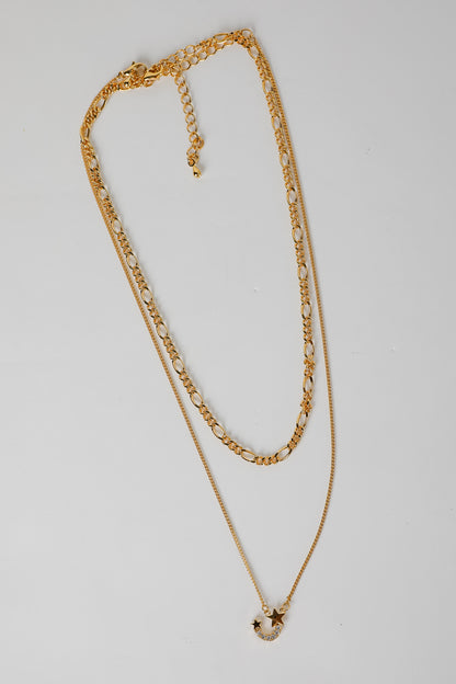 Hazel Gold Layered Chain Necklace