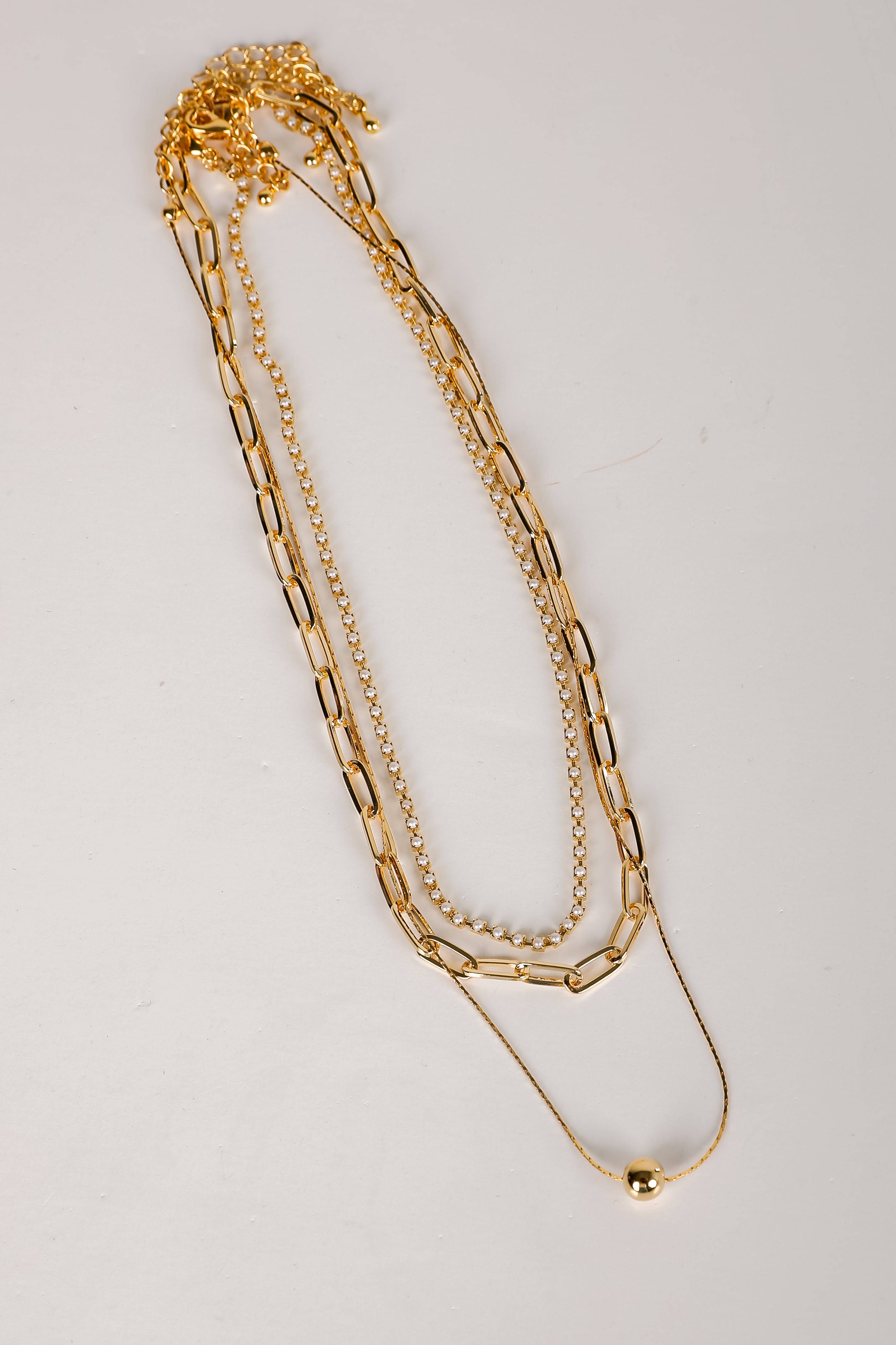 Taylor Gold Layered Chain Necklace