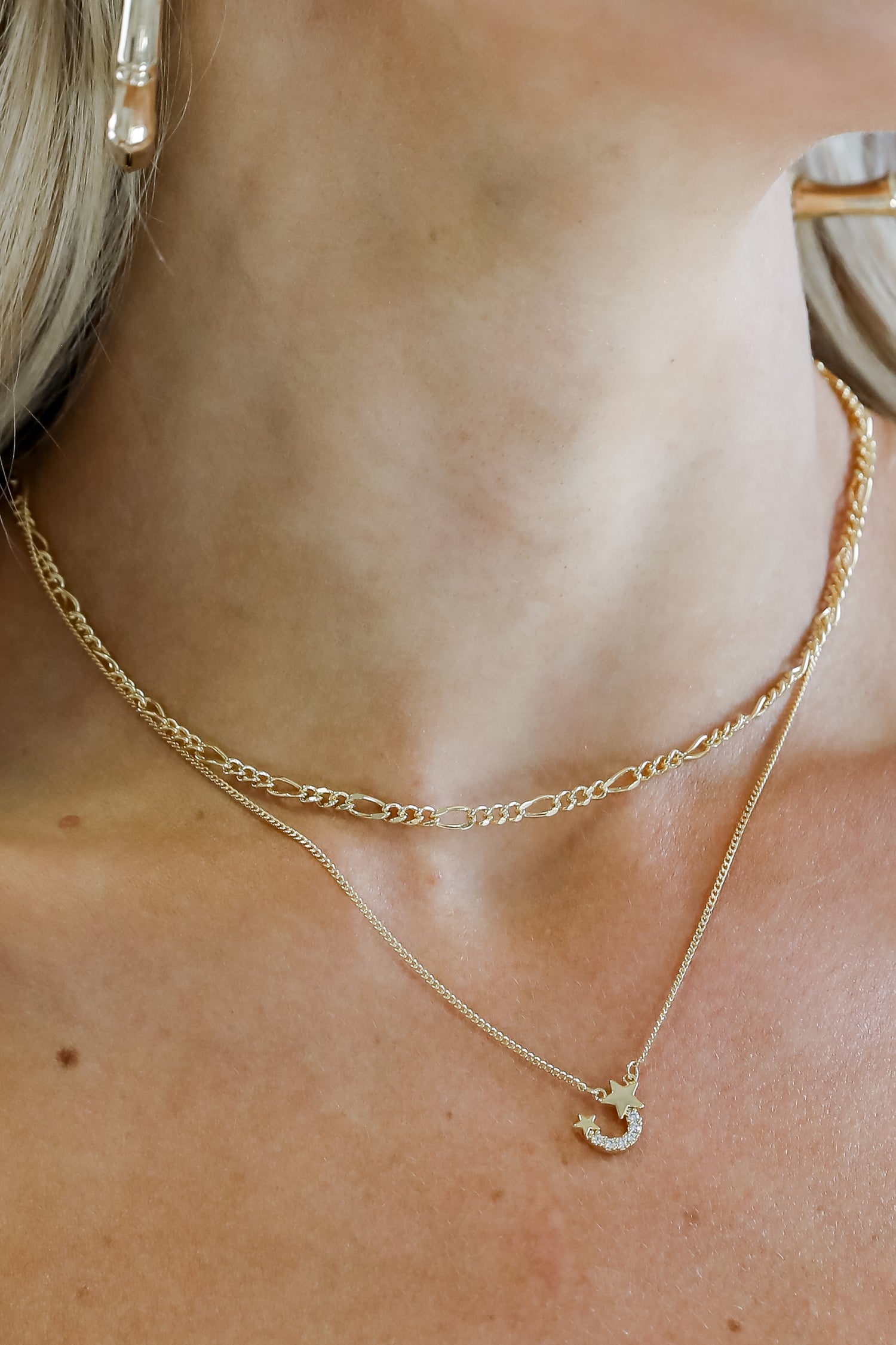 Hazel Gold Layered Chain Necklace