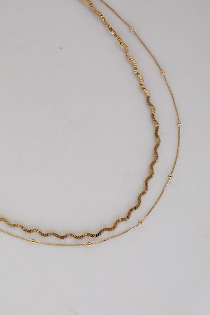 Gold Layered Chain Necklace