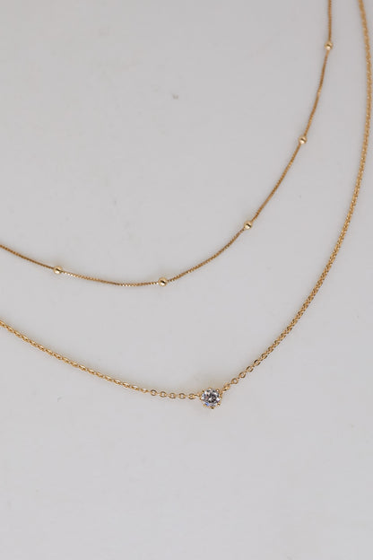 Gold Layered Chain Necklace