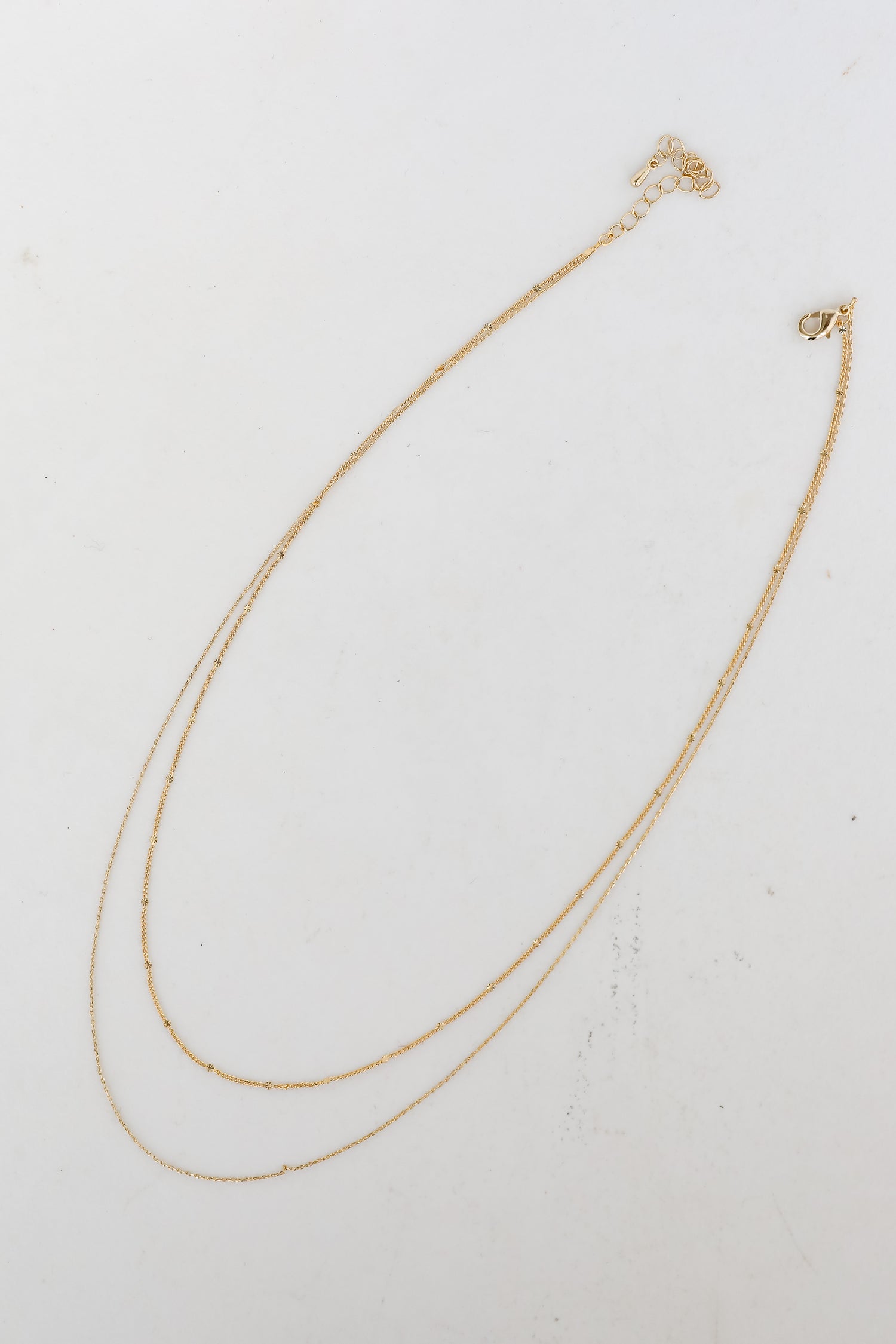 Abbie Gold Layered Chain Necklace