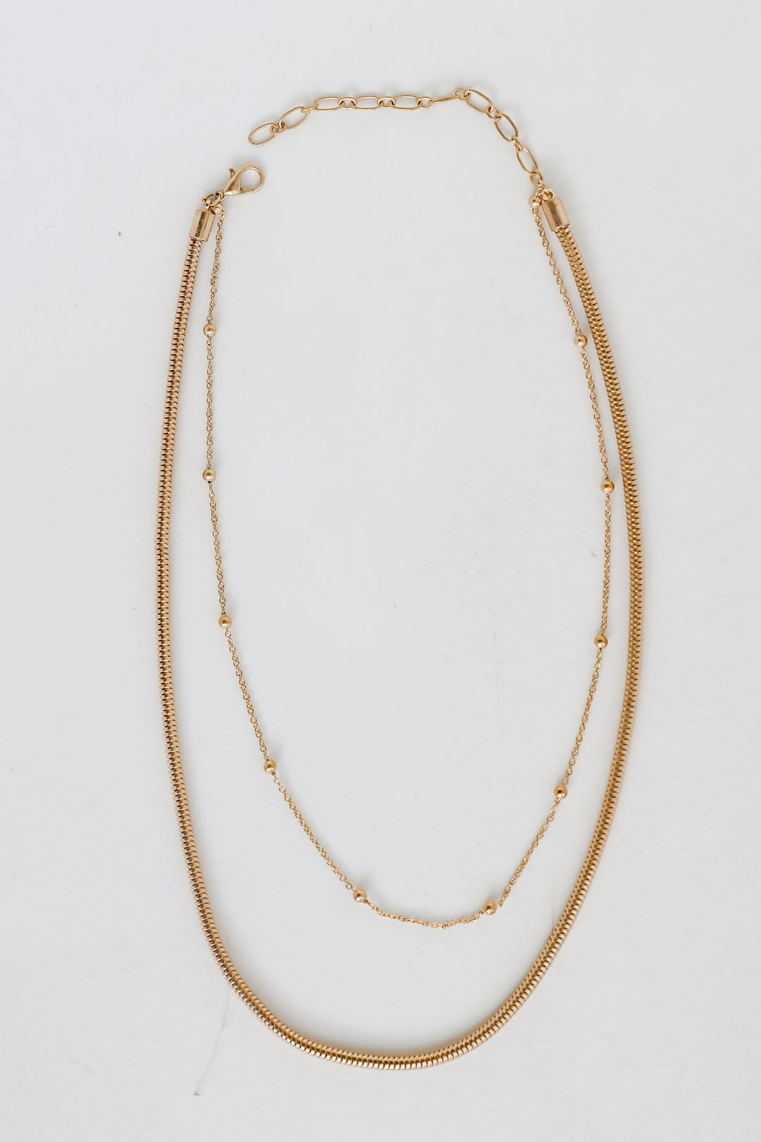 Meghan Gold Layered Chain Necklace