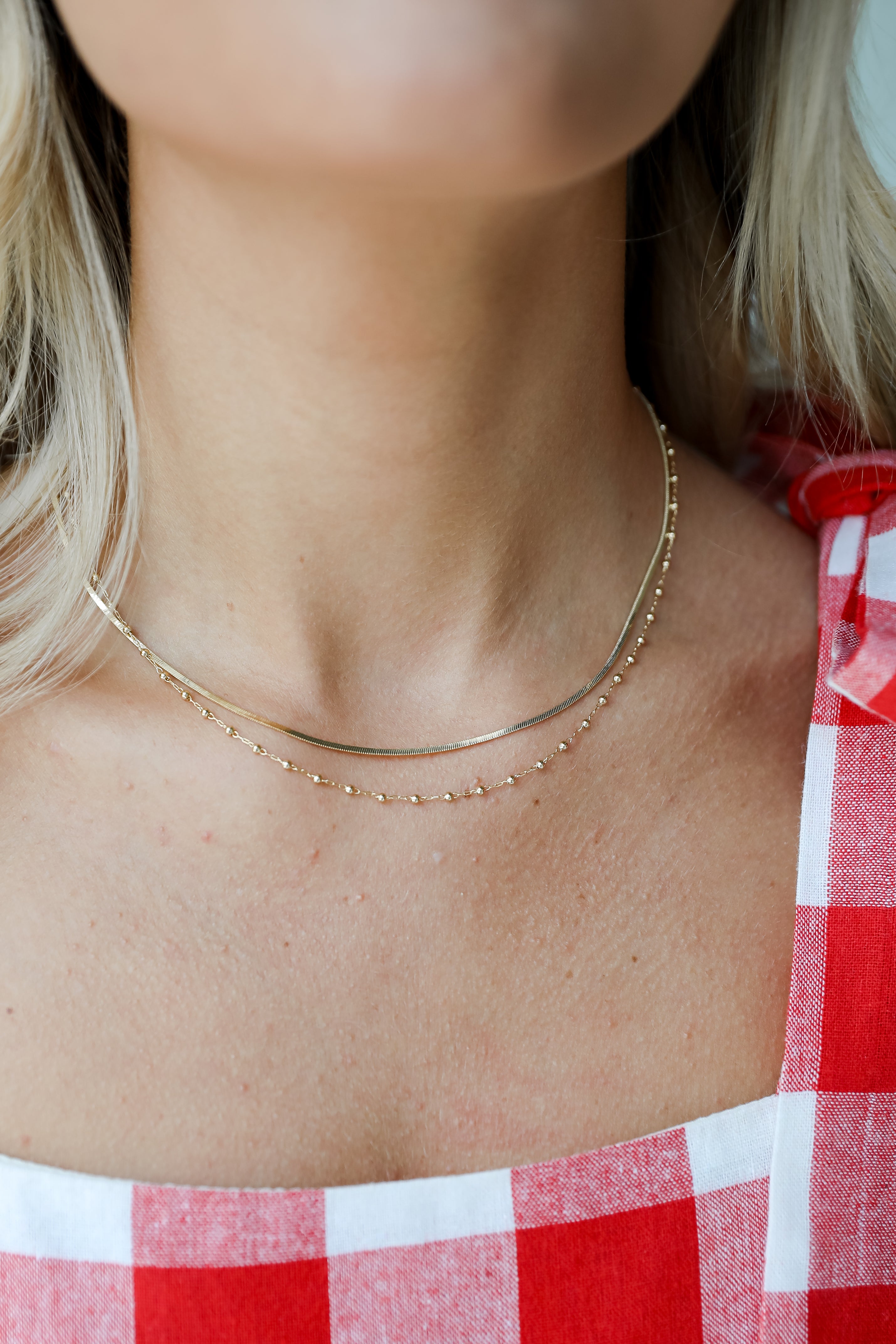 Gold Layered Chain Necklace