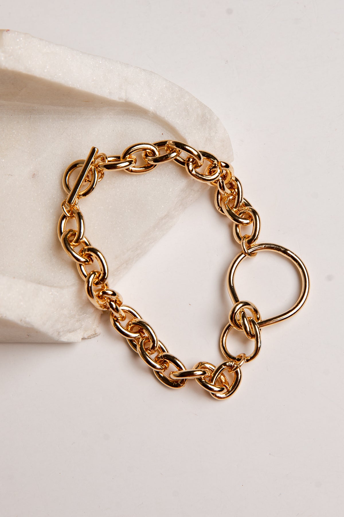 Gloria Gold Mixed Link Bracelet