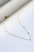 Taylor Gold Pearl Charm Necklace