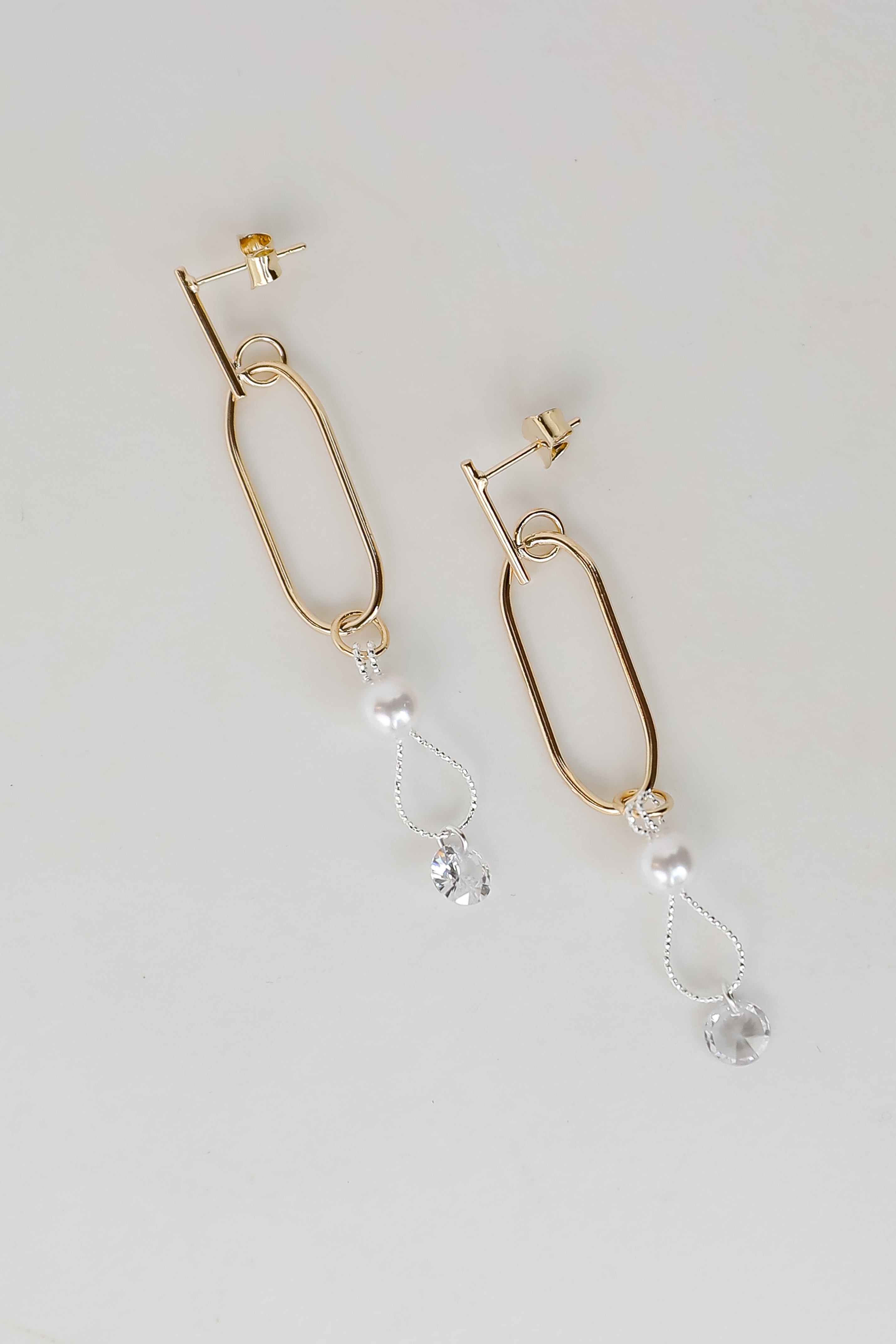 Michelle White Pearl Drop Earrings