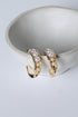 Adeline Gold Pearl Hoop Earrings