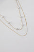 Aubree Gold Pearl Layered Necklace