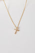 gold cross necklace