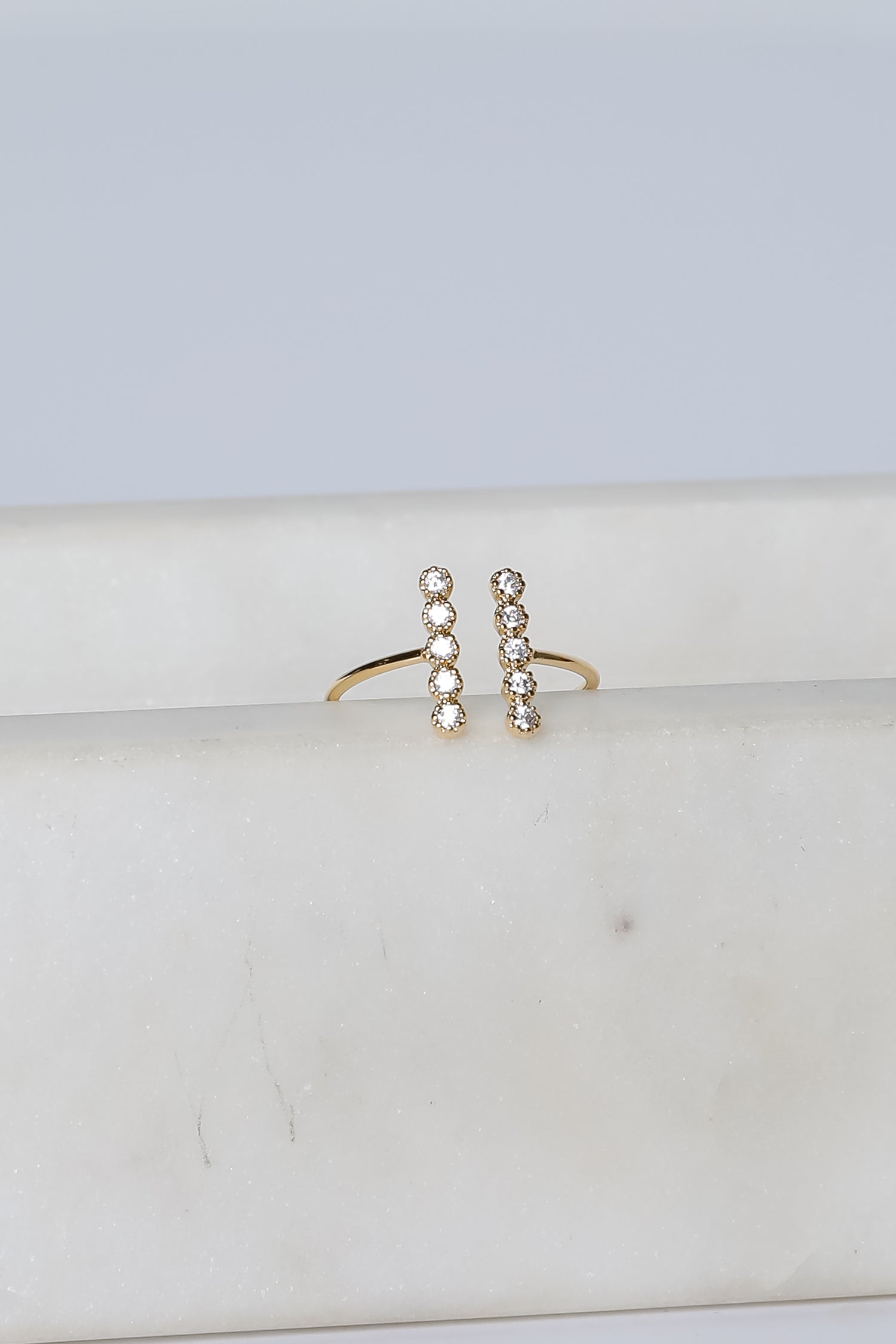 Aria Gold Rhinestone Ring