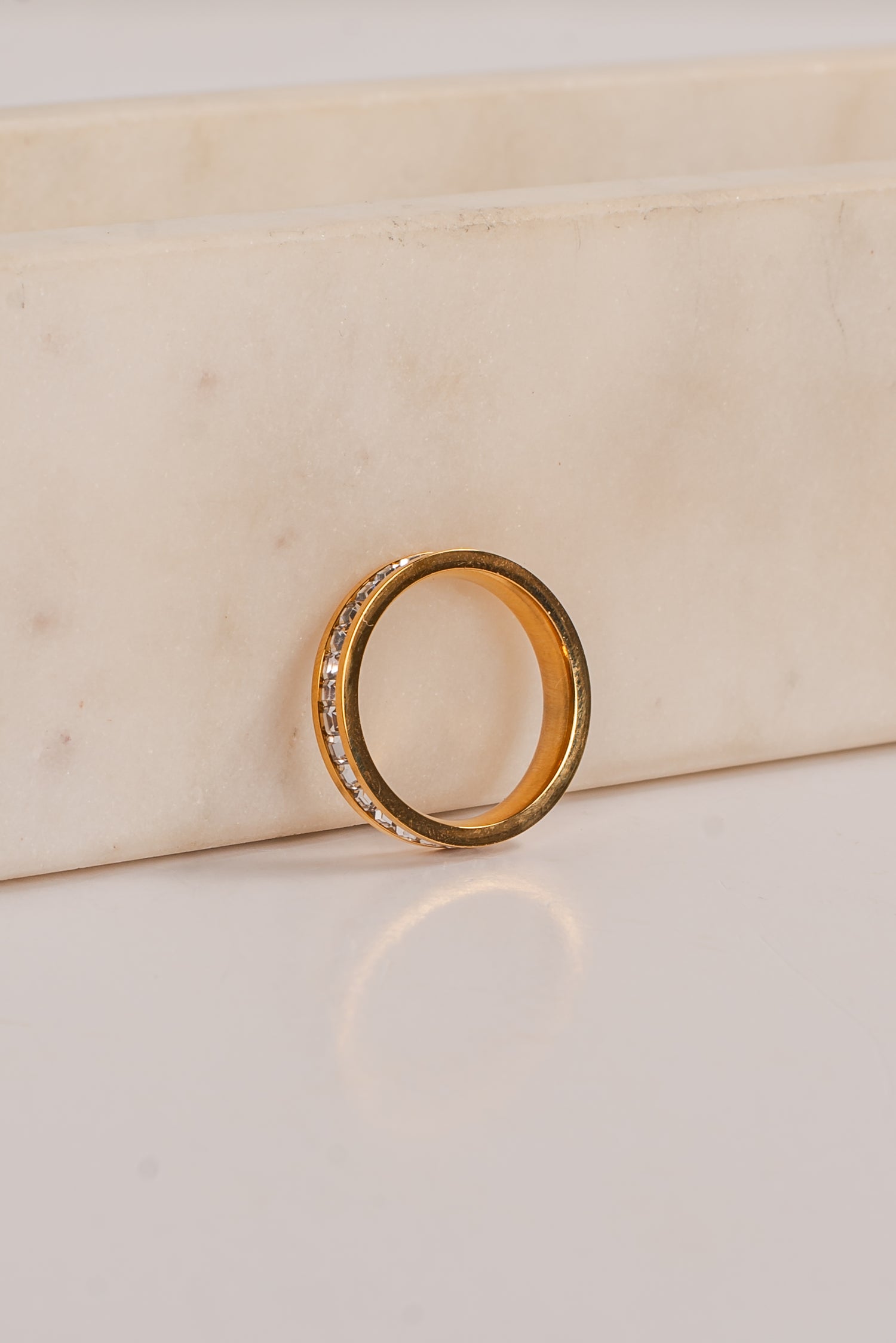 Emilee Gold Rhinestone Ring