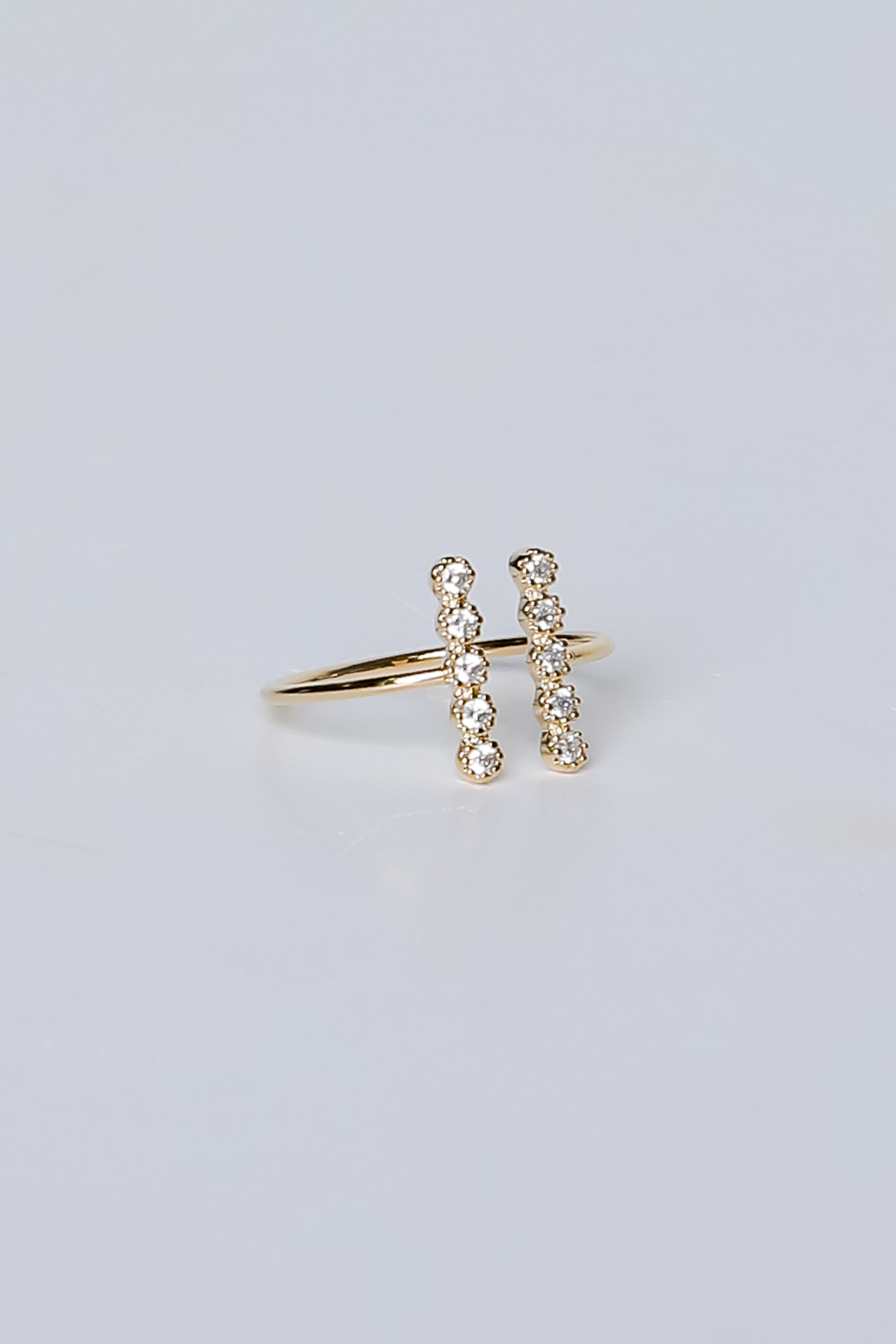 Aria Gold Rhinestone Ring