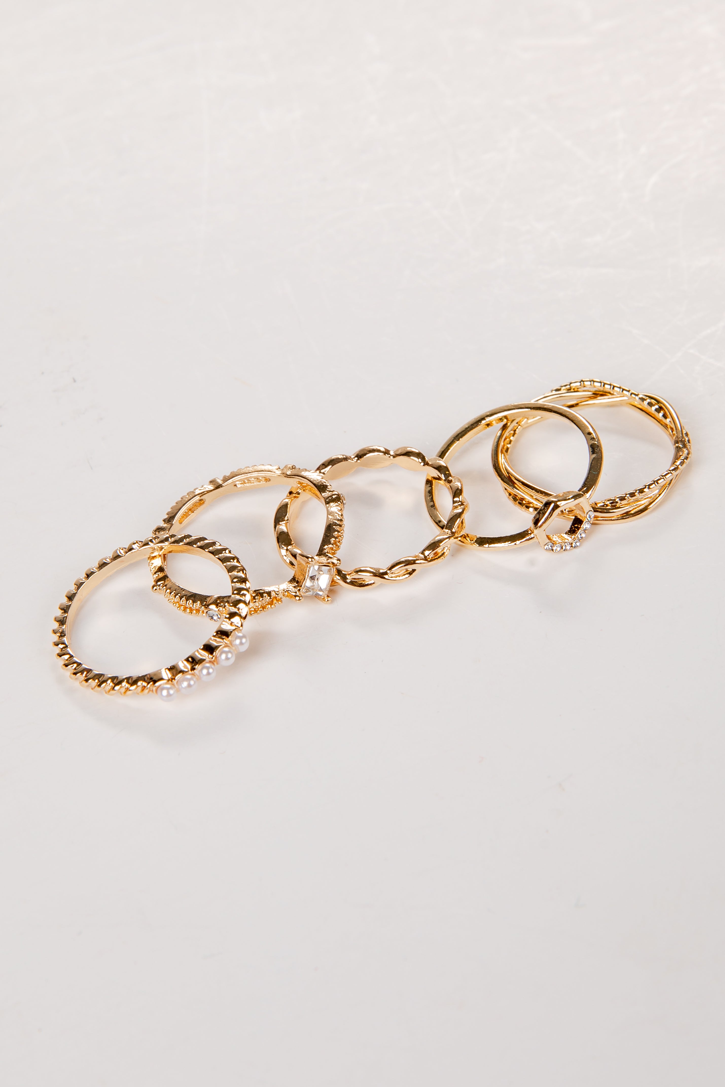 gold rings set of 5