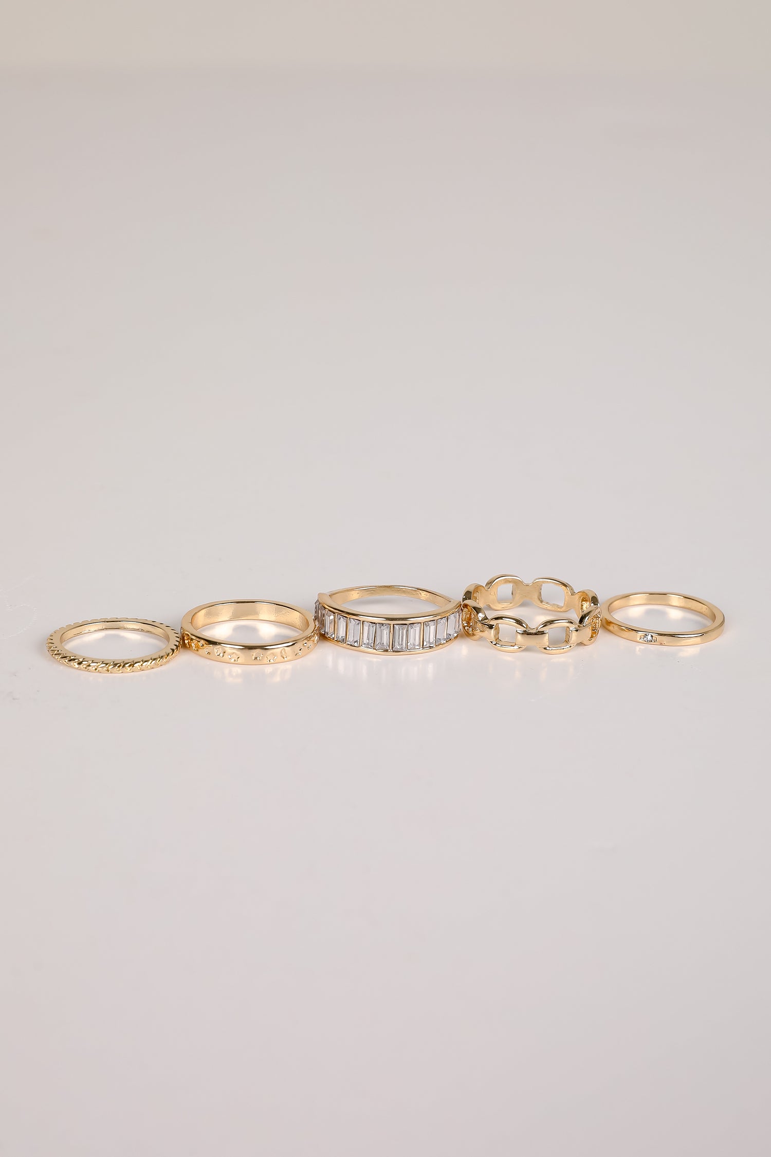 Amanda Gold Ring Set