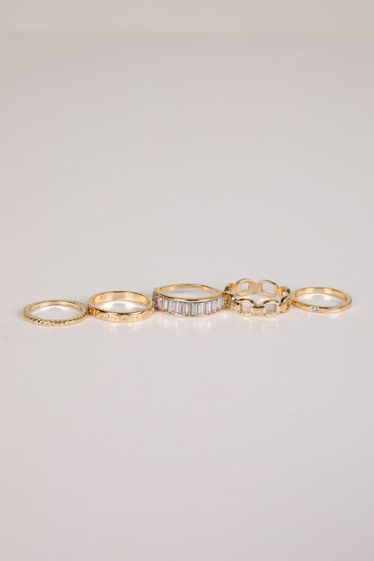 Amanda Gold Ring Set