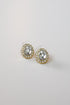 Carrie Gold Rhinestone Stud Earrings