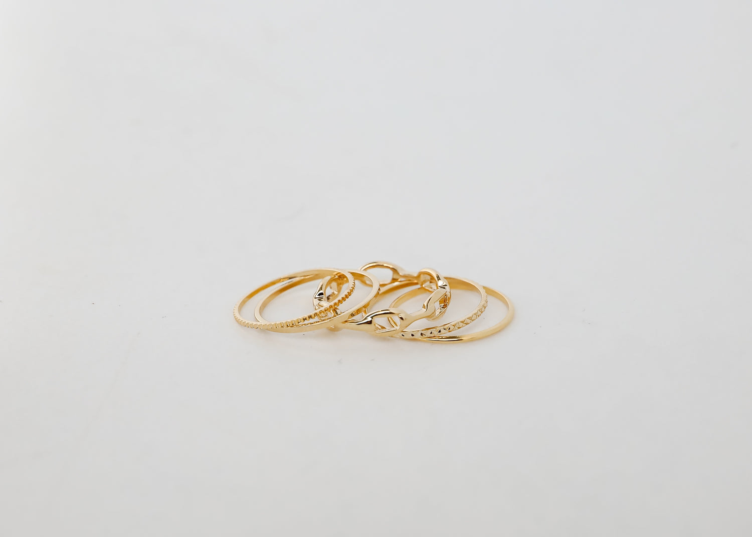 Sabrina Gold Ring Set