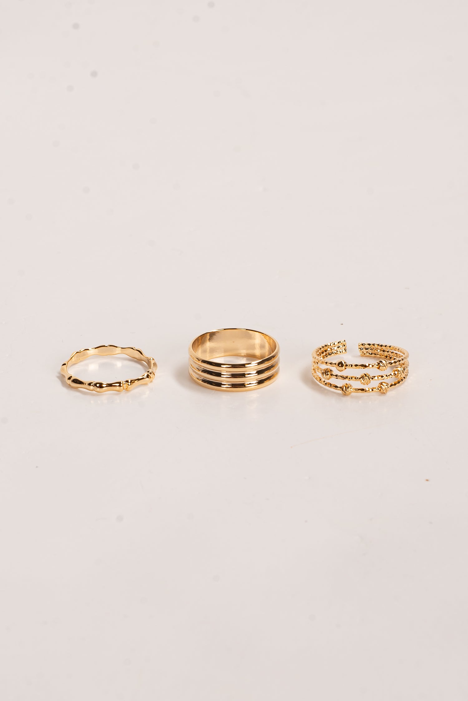Nicole Gold Ring Set