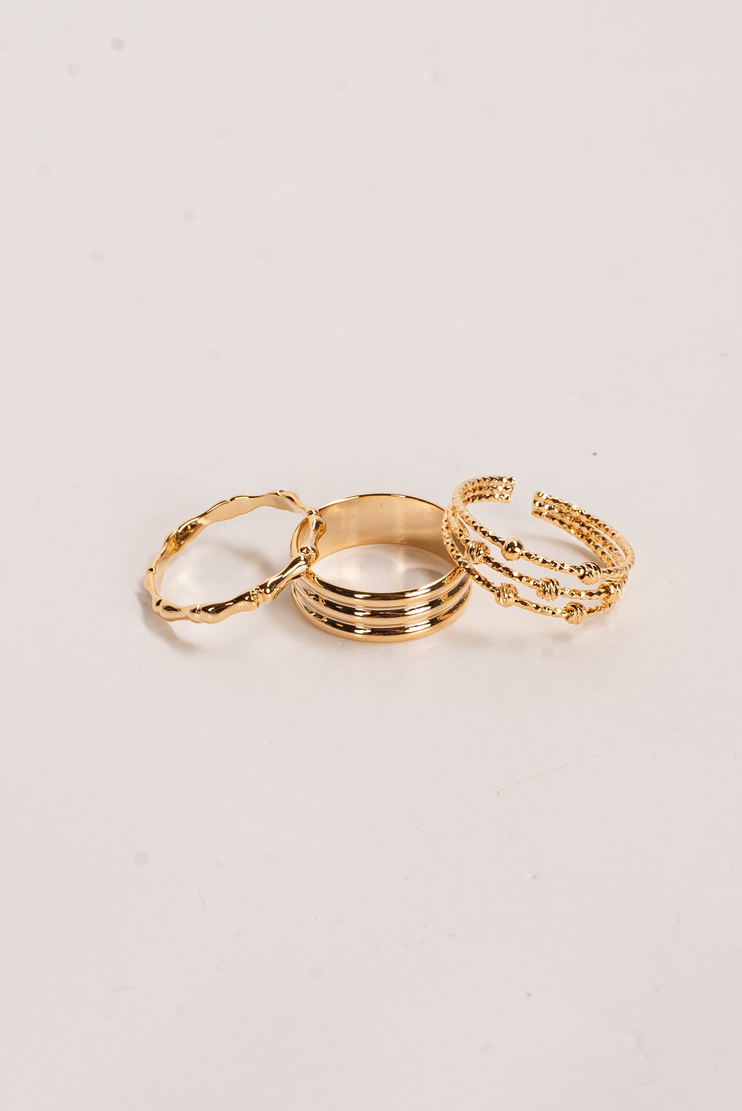 Nicole Gold Ring Set