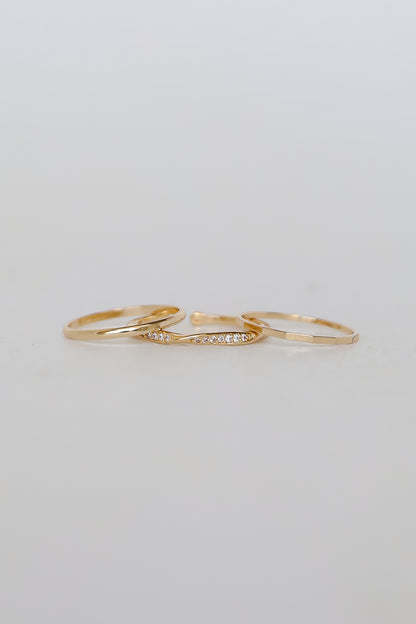 Aurora Gold Ring Set