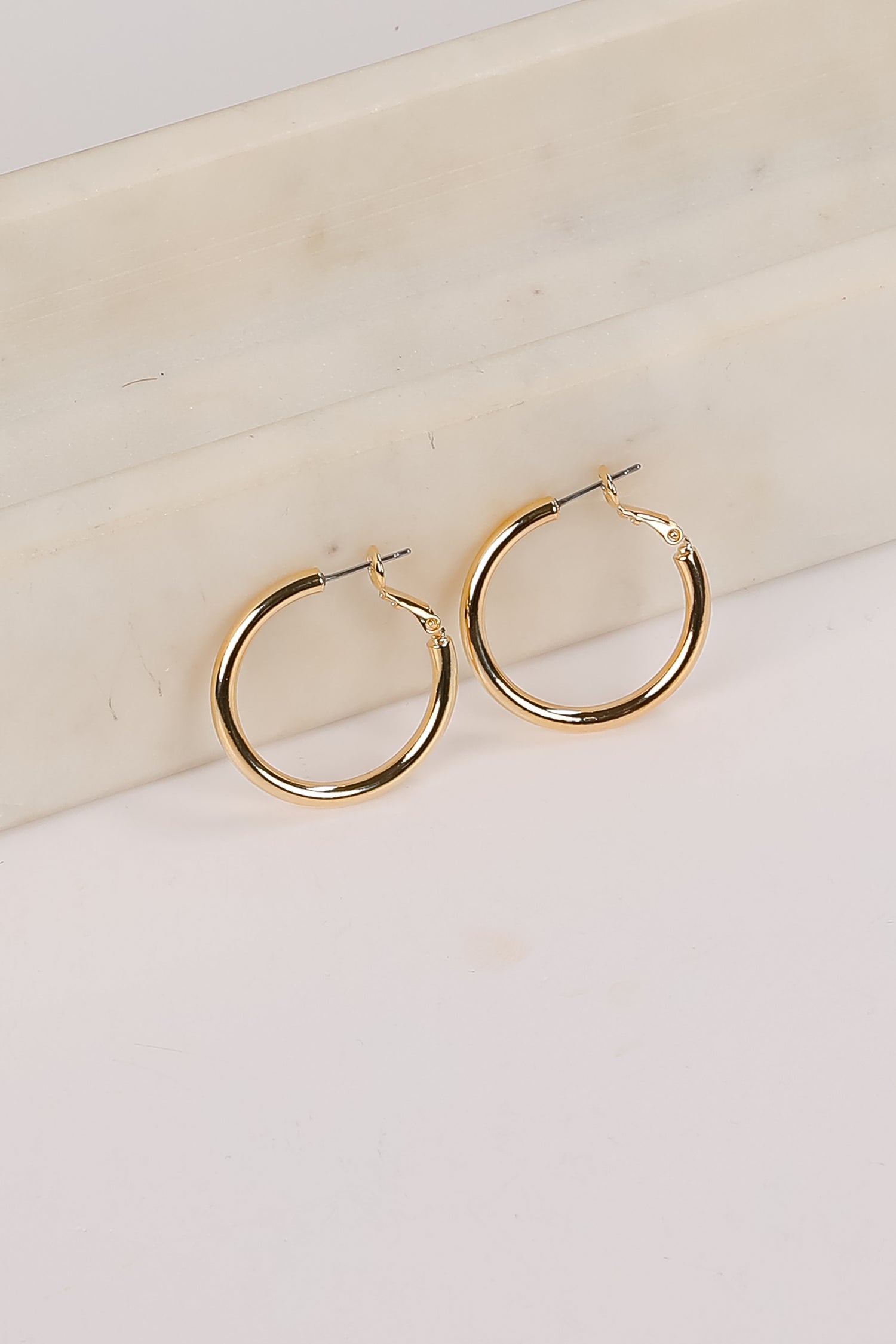 Rachel Gold Hoop Earrings