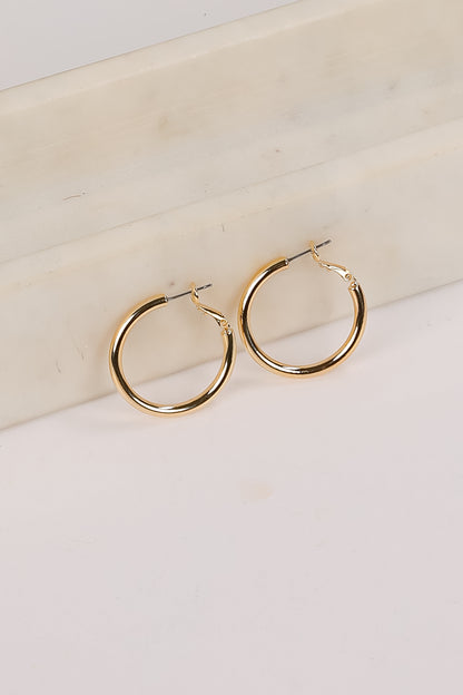 Rachel Gold Hoop Earrings