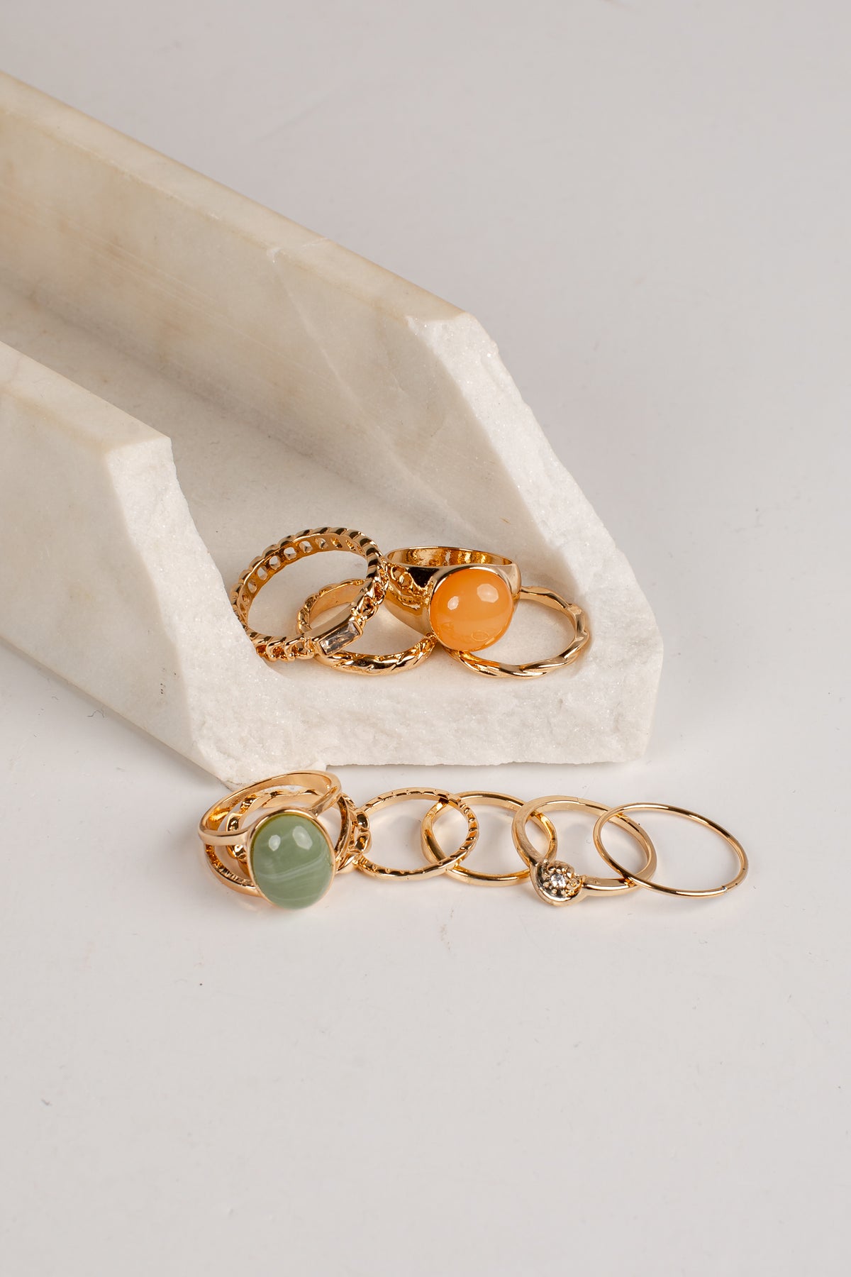 Annelise Gold Stacking Ring Set