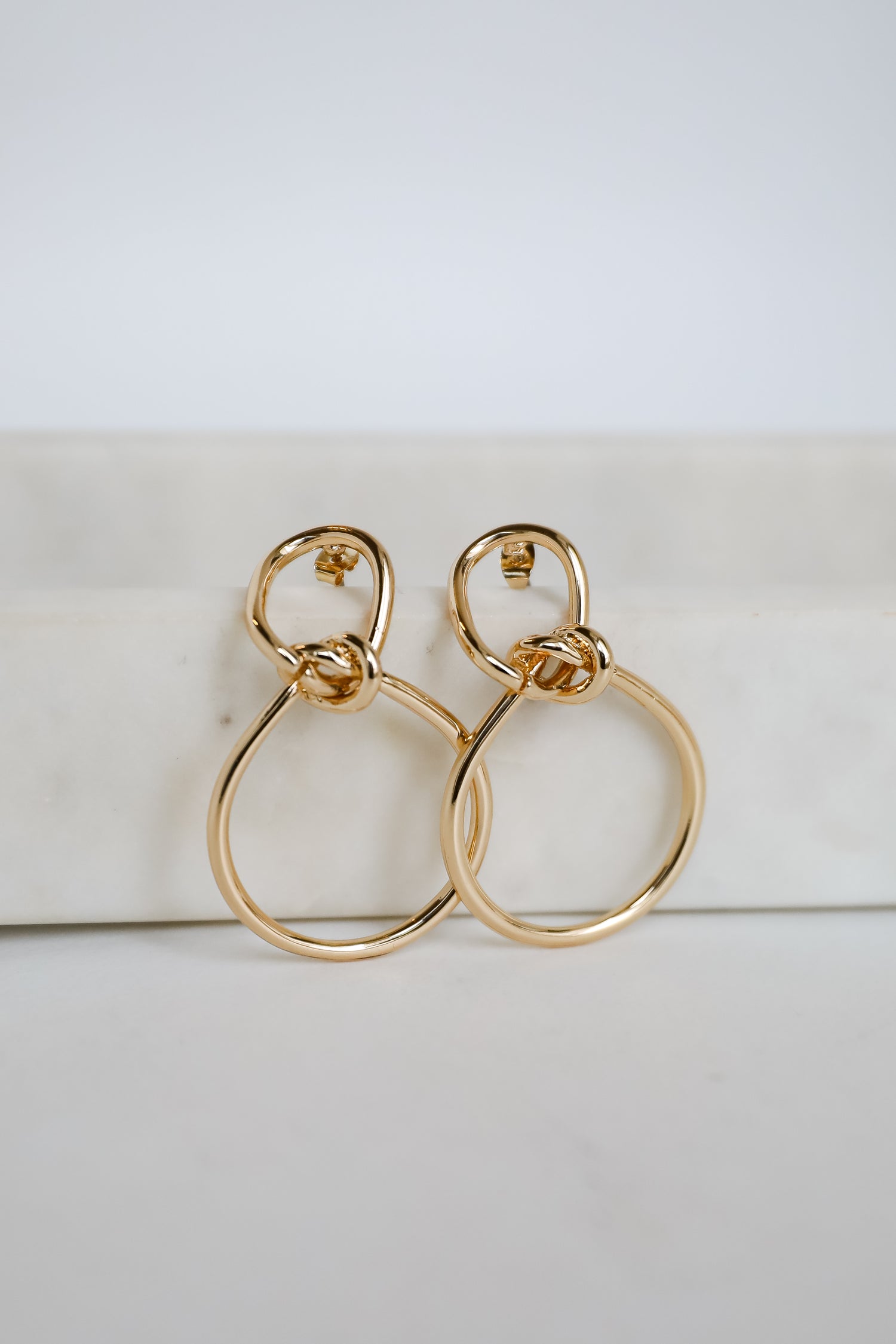 Leah Gold Statement Earrings
