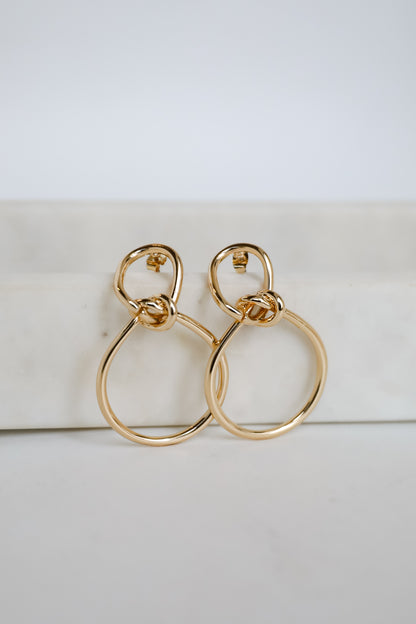 Leah Gold Statement Earrings