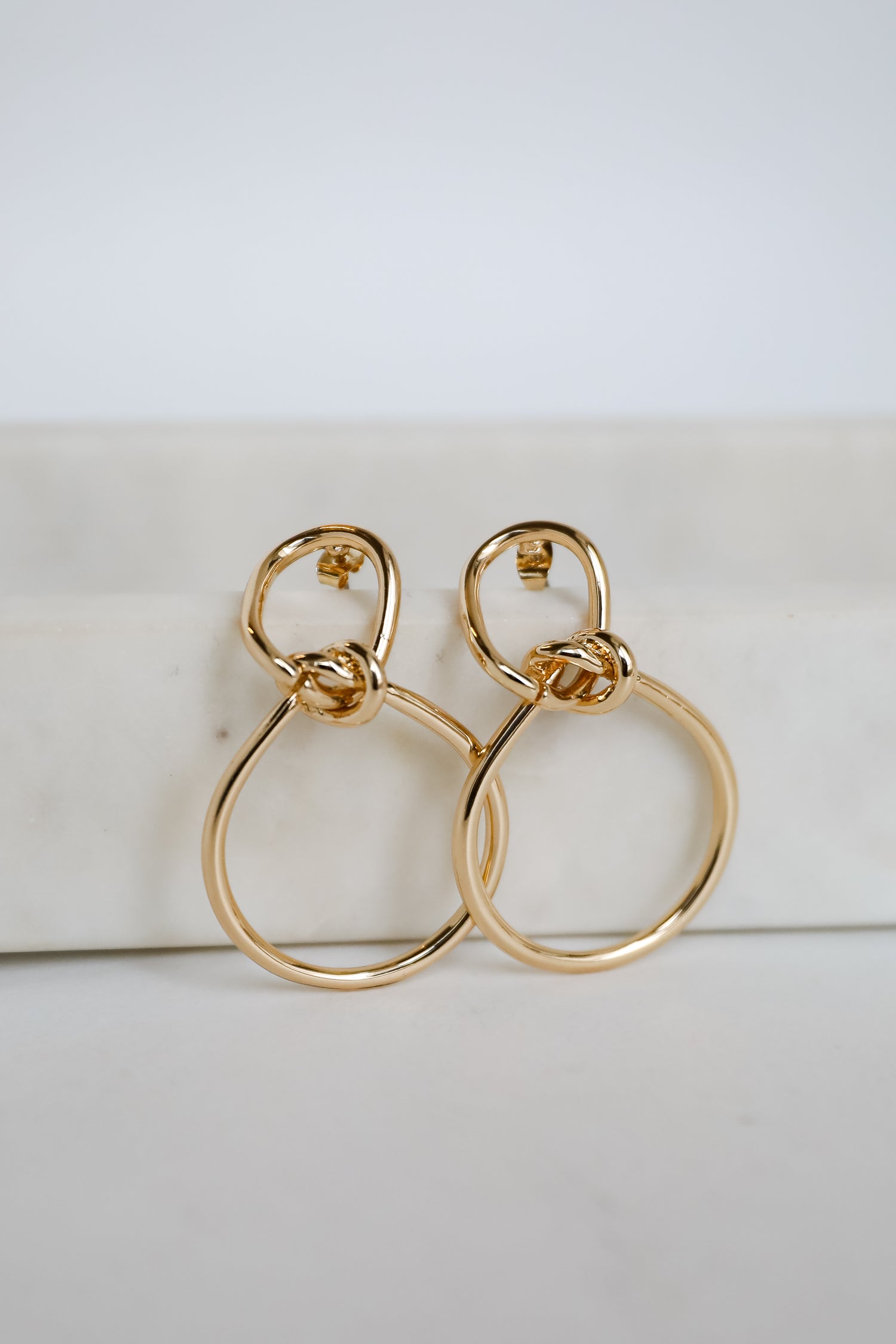 Leah Gold Statement Earrings
