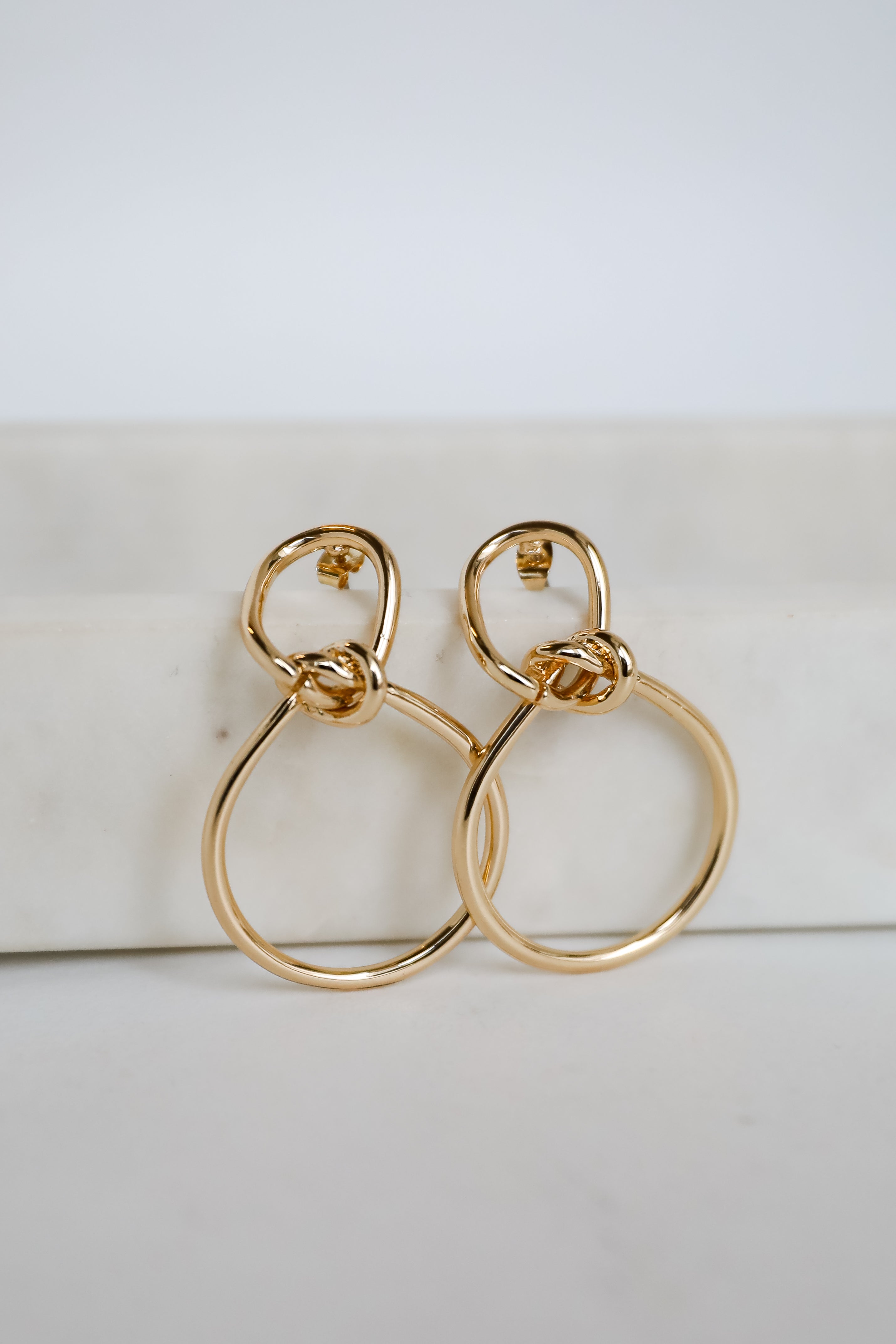 Leah Gold Statement Earrings