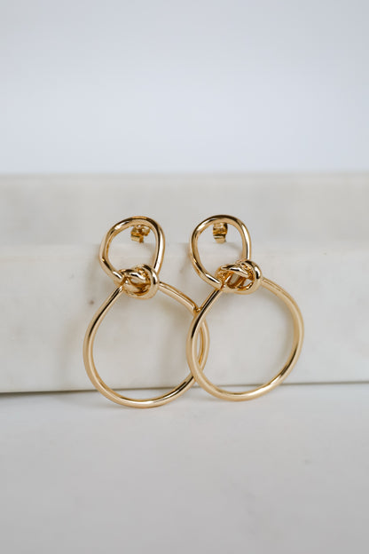 Leah Gold Statement Earrings