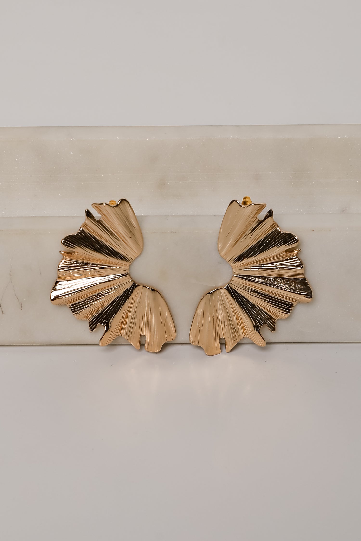 Claire Gold Statement Earrings