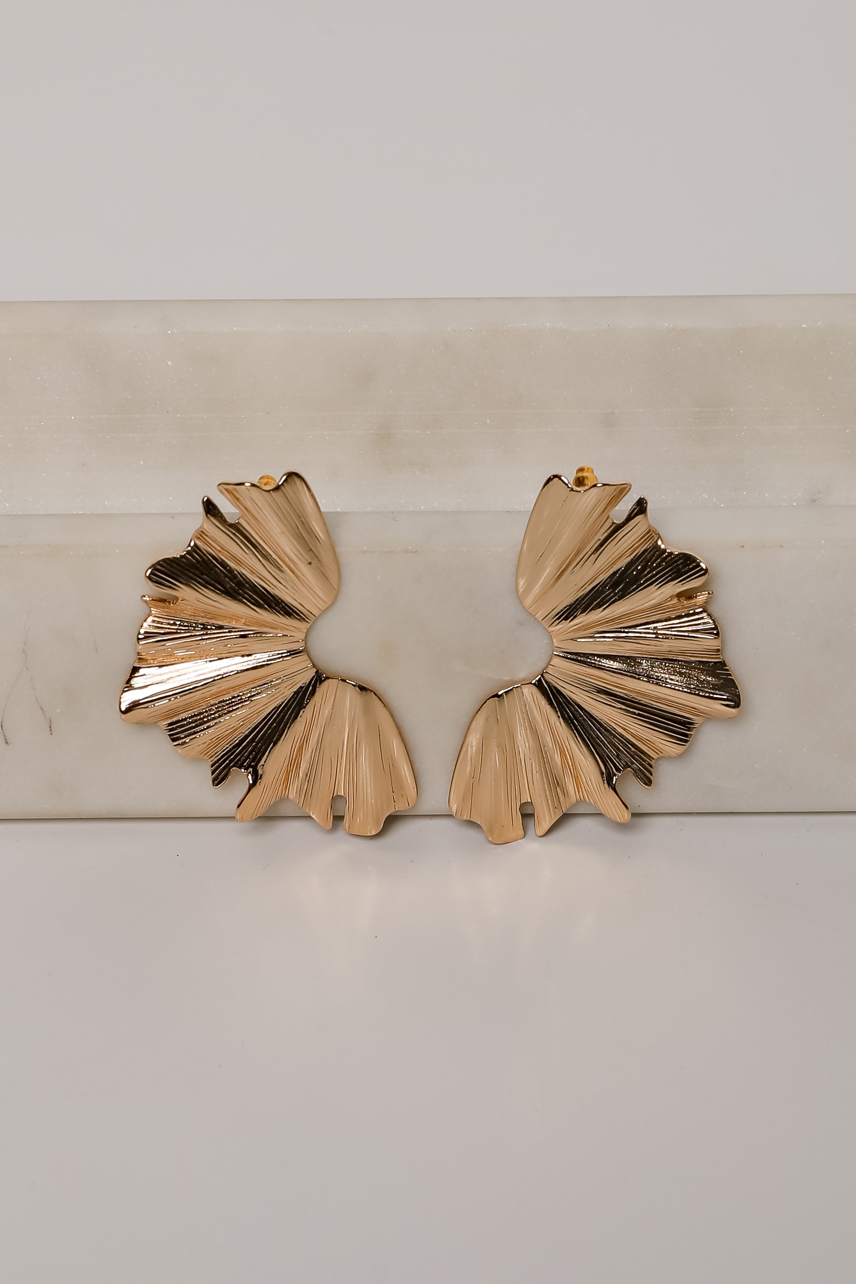 Claire Gold Statement Earrings