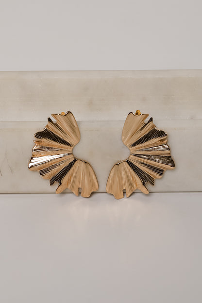Claire Gold Statement Earrings